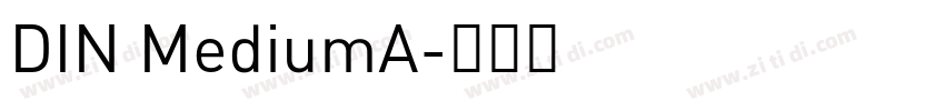 DIN MediumA字体转换